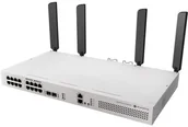 Switche - MikroTik Cloud Router Switch 418-8P-8G-2S+5axQ2axQ-RM with RouterOS L5 rackmount case MikroTik CRS418-8P-8G-2S+5axQ2axQ-RM - miniaturka - grafika 1