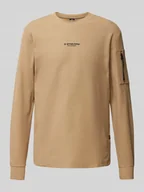 Swetry męskie - Sweter z dzianiny z napisem z logo model ‘tweeter’ - miniaturka - grafika 1