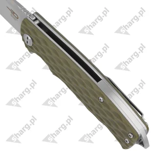 Nóż składany Bestech Grampus Olive G10, Stonewashed / Satin D2 (BG02B) - Noże - miniaturka - grafika 4