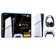 Konsole Playstation - Sony PlayStation 5 Digital Slim D Chassis PS5 1TB + Słuchawki PULSE 3D Szary kamuflaż - miniaturka - grafika 1