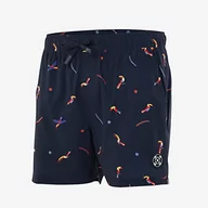 Spodenki damskie - OXBOW Szorty kąpielowe z nadrukiem Toucan Stretch P1VELIKO Deep Marine - miniaturka - grafika 1