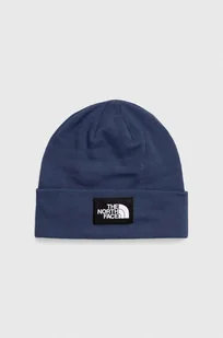 The North Face czapka kolor granatowy z grubej dzianiny - Czapki męskie - miniaturka - grafika 1