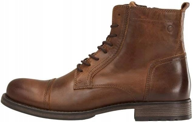 JACK&JONES MĘSKIE TRZEWIKI SKÓRZANE BRĄZOWE 41 1J8A