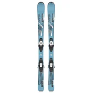 Narty - Dziecięce Narty SALOMON SKI SET L QST JR S + C5 GW J75 GY 100 889645997032 L41536000 – Niebieski - miniaturka - grafika 1