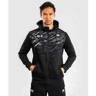 Bluzy sportowe męskie - UFC Venum Bluza Z Kapturem Rozpinana Fusion Replica Zip Hoodie Black - miniaturka - grafika 1