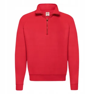Bluza Męska Zip Neck Sweat Czerwony r. 2XL - Bluzy męskie - miniaturka - grafika 1