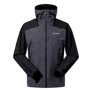 Berghaus Męska kurtka wodoodporna Paclite Peak Vent, szary Pinstripe/Jet Black, XS UK - Kurtki męskie - miniaturka - grafika 1