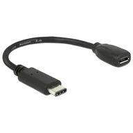 Kable komputerowe i do monitorów - Delock ADAPTER USB TYPE-C(M)-MICRO-B(F) 15CM - miniaturka - grafika 1