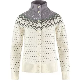 Fjällräven Damski sweter Övik Knit w swetry, Chalk White-Flint Grey, L, Chalk White-Flint Grey, L - Swetry damskie - miniaturka - grafika 1