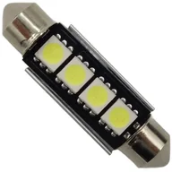 Żarówki samochodowe - Dioda LED C5W 42mm 4x smd 5050 CANBUS rurka 12V - miniaturka - grafika 1