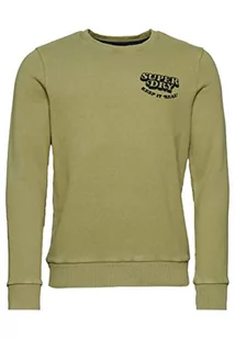 Superdry Bluza męska, Zielony olej, S - Bluzy męskie - miniaturka - grafika 1