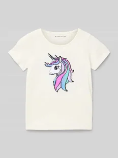 T-shirt o kroju regular fit z czystej bawełny - Koszulki dla dziewczynek - miniaturka - grafika 1