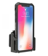 Uchwyty samochodowe do telefonów - Uchwyt regulowany do Apple iPhone X w futerale lub obudowie o wymiarach: 62-77 mm (szer.), 2-10 mm (grubość) - miniaturka - grafika 1