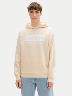 Bluzy męskie - Tom Tailor Denim Bluza 1041482 Écru Regular Fit - miniaturka - grafika 1