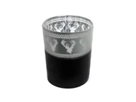 Pozostałe akcesoria świąteczne - Szklany świecznik Renifer srebrny - 10 cm - 1 szt. - miniaturka - grafika 1