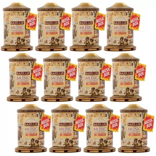 BASILUR Music Concert Christmas - Czarna liściasta herbata cejlońska, puszka z pozytywką, świąteczna herbata 100 g x12 - Herbata - miniaturka - grafika 1