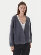 Swetry damskie - Dixie Kardigan M277Y072A 3906 Szary Regular Fit - miniaturka - grafika 1