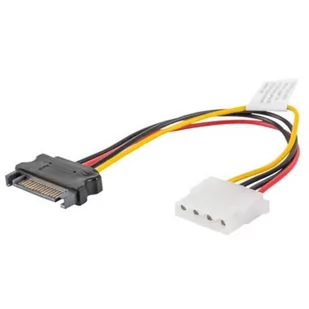 LANBERG LANBERG Kabel SATA zasilający Slimline 35cm (CA-SASL-10CU-0035-R) - Kable komputerowe i do monitorów - miniaturka - grafika 1