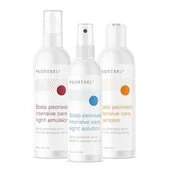 Zestawy kosmetyków damskich - Farmacia Verde Psorisel - Zestaw 3 dermokosmetyków na łuszczycę (szampon na łuszczycę, emulsja do skóry głowy, płyn do skóry głowy). - miniaturka - grafika 1