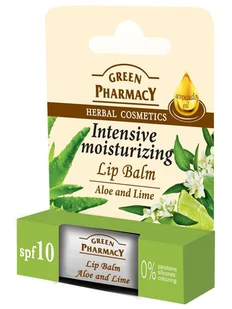 Elfa Green Pharmacy balsam do ust intensywnie nawilżający SPF10 aloes limonka 3,6 g - Balsamy do ust - miniaturka - grafika 2