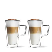 Kubki - Vialli Design Komplet dwóch szklanek do latte Diva 26490 - miniaturka - grafika 1