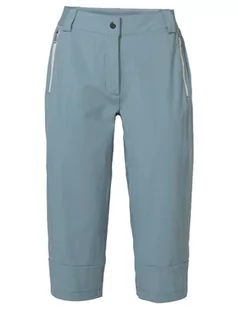 VAUDE Damskie spodnie trekkingowe Farley Stretch Capri II - Odzież trekkingowa damska - miniaturka - grafika 1