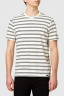 Koszulki męskie - MĘSKI T-SHIRT LEE STRIPE TEE GOLDEN HAZE L64FFDAY 112115758 - Lee - miniaturka - grafika 1