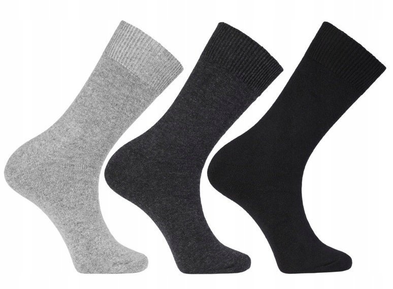 3X SKARPETKI MĘSKIE DŁUGIE BAWEŁNIANE SKARPETY KLASYCZNE WZORY MORAJ 39-42