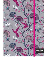 Szkolne artykuły papiernicze - Brulion A5 z gumką Coolpack Silence - PATIO - miniaturka - grafika 1