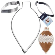 Formy do ciast - Wykrawacz do ciastek stalowy bombka 9 cm - miniaturka - grafika 1