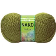 Pasmanteria - Włóczka Nako Rekor Kol. 268 Khaki - miniaturka - grafika 1