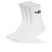 Skarpetki męskie - Skarpetki unisex adidas Originals Trefoil Cushion Crew Socks 3 Pairs IJ5616 - białe - miniaturka - grafika 1