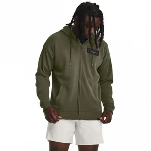 Męska bluza treningowa rozpinana z kapturem Under Armour Project Rock Terry FZ - oliwkowa/khaki - UNDER ARMOUR - Bluzy sportowe męskie - miniaturka - grafika 1