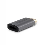 Złącza, przejściówki, adaptery - Lindy 41095 zmieniacz płci / kabli DisplayPort HDMI Type A Szary - miniaturka - grafika 1