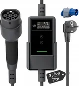 Ładowarki do samochodów elektrycznych - d Stacja ładująca typ 2 Schuko 3,7 kW 6-16 A EV 7m kabel - miniaturka - grafika 1