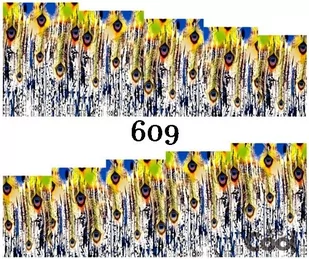 Naklejki wodne na paznokcie - nr 609 - Ozdoby do paznokci - miniaturka - grafika 1