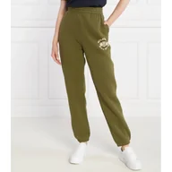 Dresy damskie - Tommy Hilfiger Spodnie dresowe VARSITY FLOCK | Relaxed fit - miniaturka - grafika 1