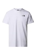 Koszulki męskie - The North Face Męskie Vertical Ss Koszulka White M - miniaturka - grafika 1