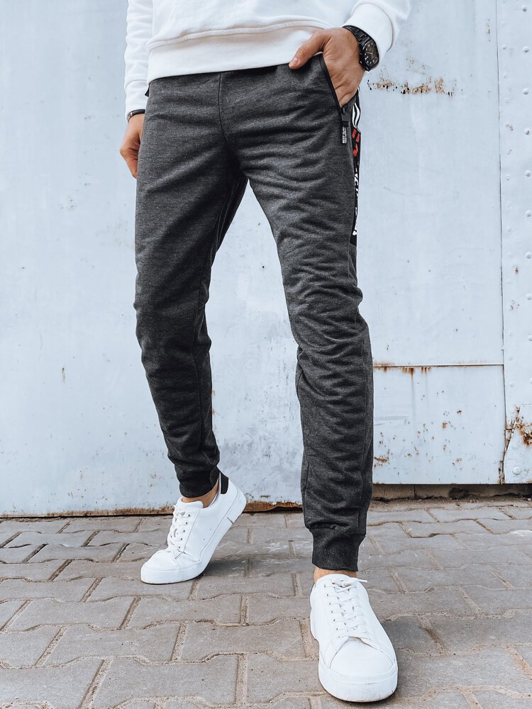 Spodnie męskie dresowe ciemnoszare Dstreet UX4271-XL/XXL