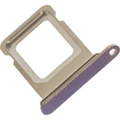 Części serwisowe do telefonów - Tacka, slot na kartę SIM do iPhone 14 Pro Max, fioletowa ORG - miniaturka - grafika 1