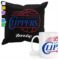 Gadżety dla niej i dla niego - ZESTAW KUBEK + POSZEWKA Z NADRUKIEM-DLA FANA NBA LOS ANGELES CLIPPERS +IMIĘ - miniaturka - grafika 1