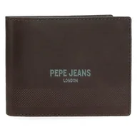 Portfele - Pepe Jeans Głęboki portfel z uchwytem na karty brązowy 11x8,5x1 cm Skóra by Joumma Bags, Brązowy brązowy, Talla única, Portfel na karty - miniaturka - grafika 1
