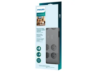 Philips LISTWA ZASILAJĄCA CZARNA 2M 8X 230V PL SPN3180A/60 - Listwy zasilające - miniaturka - grafika 2