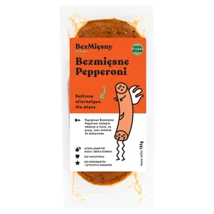 BezMięsny Bezmięsne pepperoni 130 g - Kiełbasa i wędliny - miniaturka - grafika 1