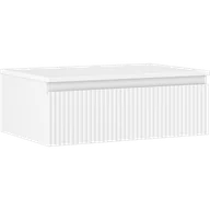 Szafki łazienkowe - Mexen Rivel szafka łazienkowa podumywalkowa 70 cm z blatem, 1 szuflada, ryflowana , biała mat - 91A20-07023-1-BFC01 - miniaturka - grafika 1