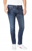 Spodnie damskie - Pepe Jeans Męskie Czarne Proste Spodnie Jeansowe 33/32 0A1A5_C* T4A - miniaturka - grafika 1
