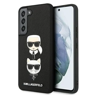 Karl Lagerfeld KLHCS22MSAKICKCBK S22+ S906 czarny/black Saffiano Karl & Choupette Head KF000928-0 - Etui i futerały do telefonów - miniaturka - grafika 1
