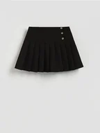 Spódnice - Reserved - Spódnico-szorty z plisowaniem - czarny - miniaturka - grafika 1