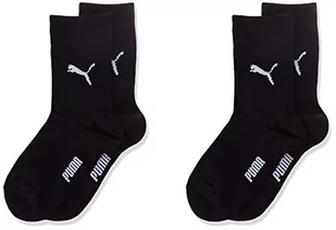 PUMA Skarpety dziecięce, uniseks (2 sztuki), czarny, 23-26 - Skarpetki damskie - miniaturka - grafika 1