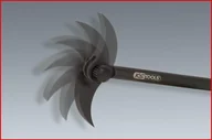 Narzędzia warsztatowe - KS TOOLS Łom z główką na przegubie, 250mm - miniaturka - grafika 1